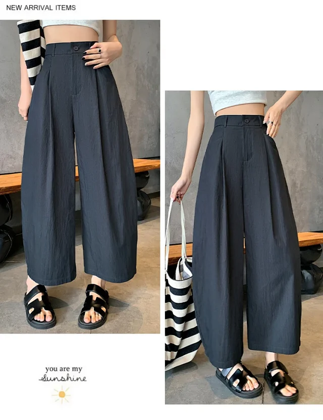 Vintage Tencel Cotton Wide-Leg Balloon Pants Detail