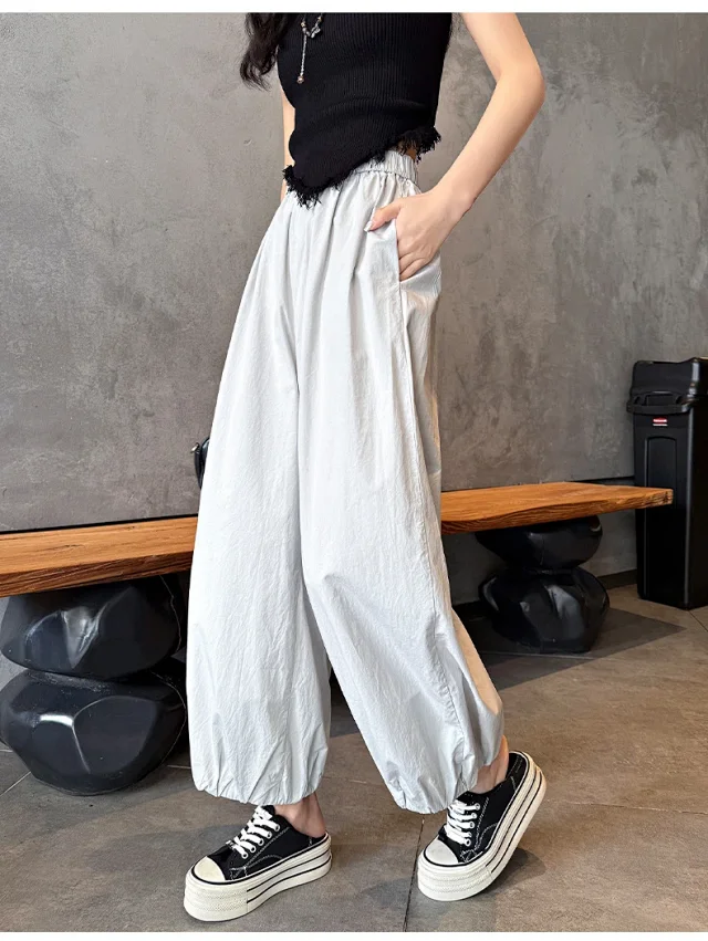 Korean Style Summer Balloon Pants for Women Detail