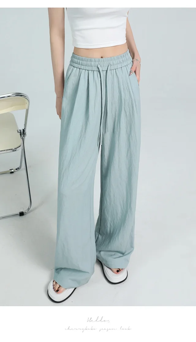 Lazy Style Ice Silk Sunscreen Yamamoto Pants Detail