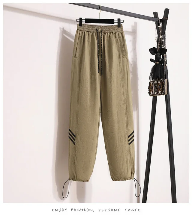Women's 2025 Summer New High-waist Slimming Cargo Pants Detail