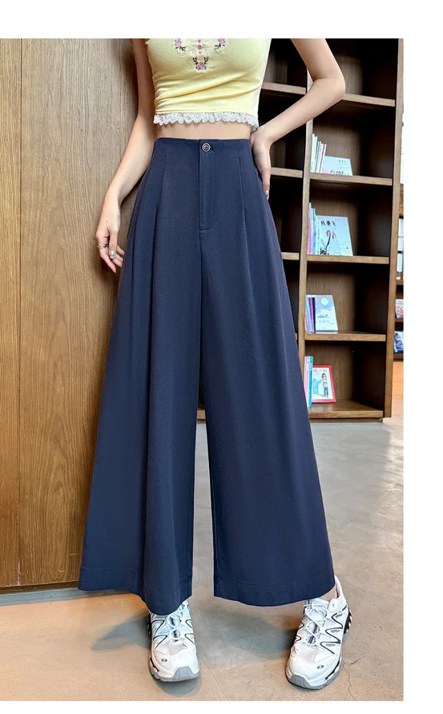 2025 Summer Tencel Wide - leg Pants for Women Detail