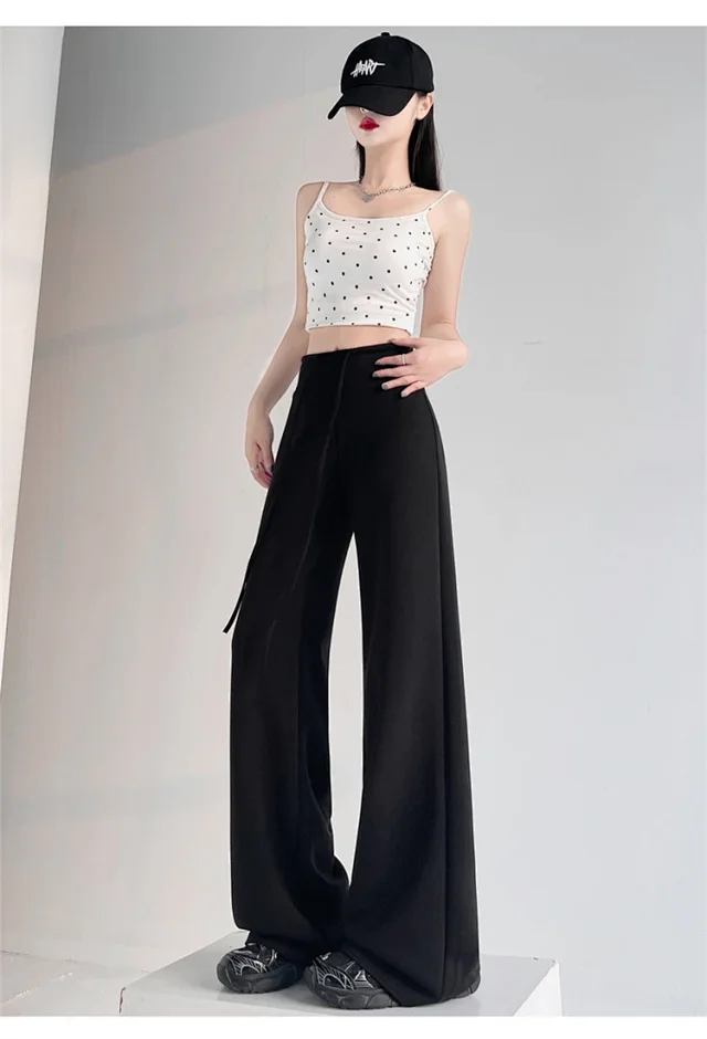 2025 Summer Thin High - Waist Straight Sport Pants Detail