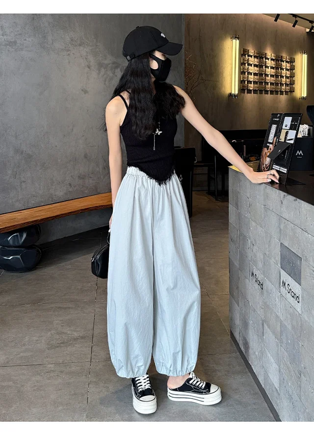 Korean Style Summer Balloon Pants for Women Detail
