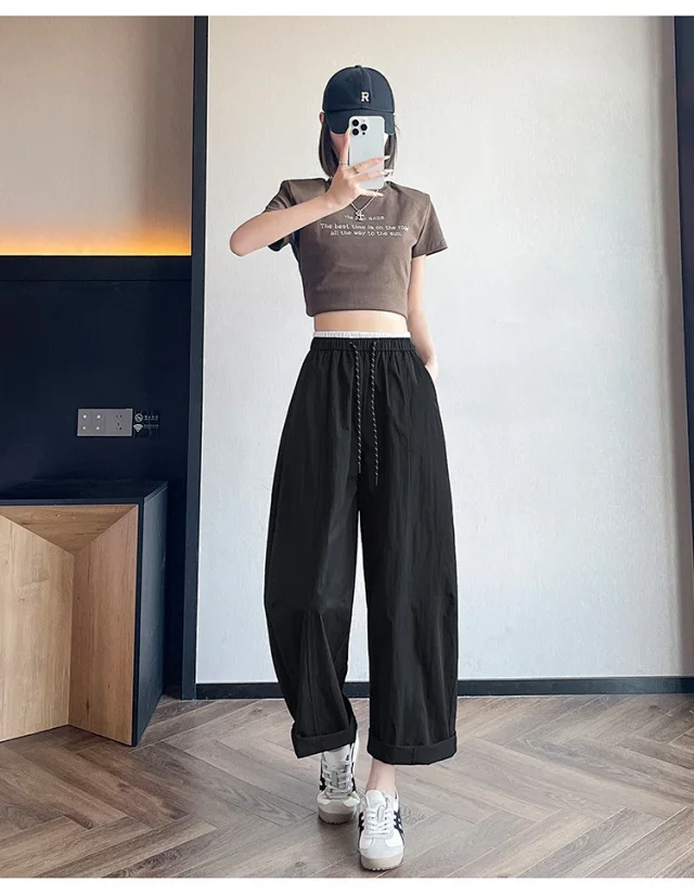 2025 Summer New Quick - Dry Balloon Pants Detail