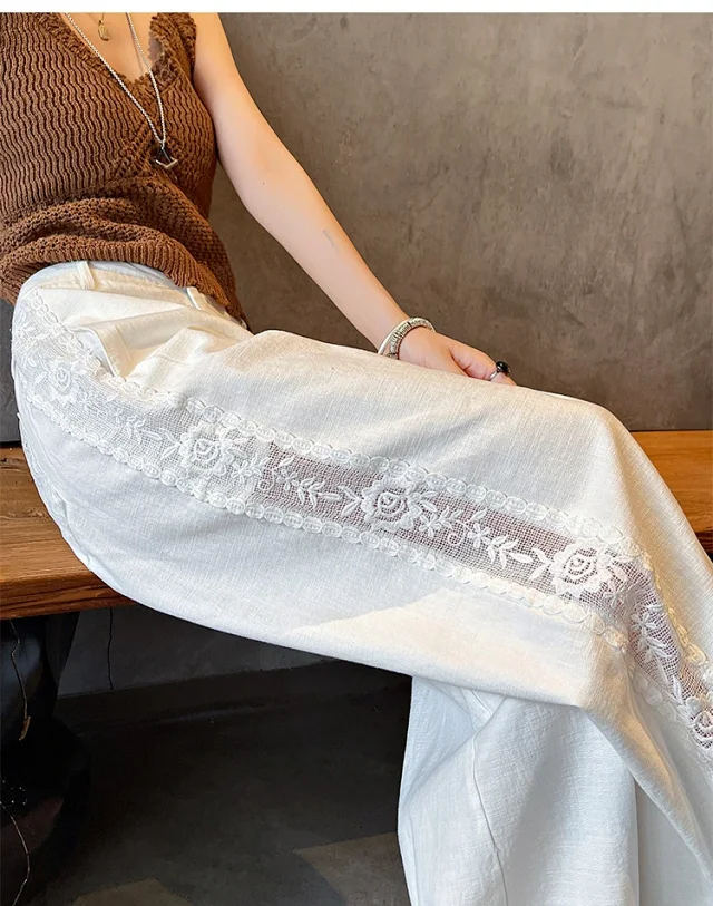 ASOFFICIAL Blogger Recommends Korean Style High-waisted Wide-leg Pants Detail