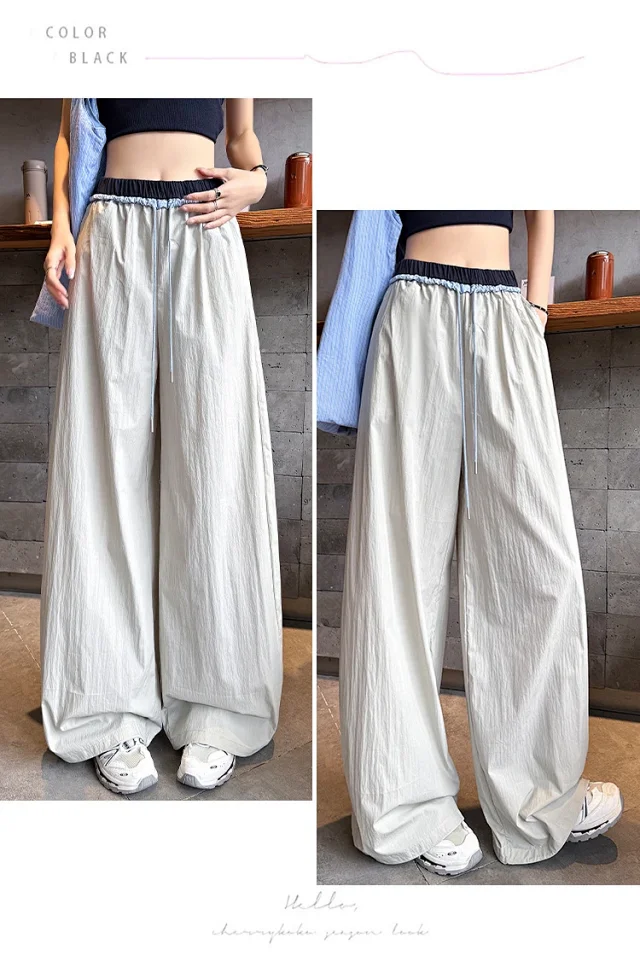 Women's Summer Outdoor Parachute Pants Detail