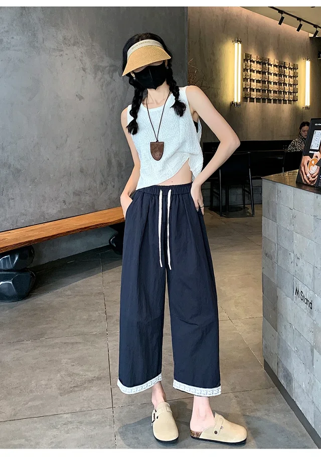 2025 Summer Lace Wide-leg Pants Detail
