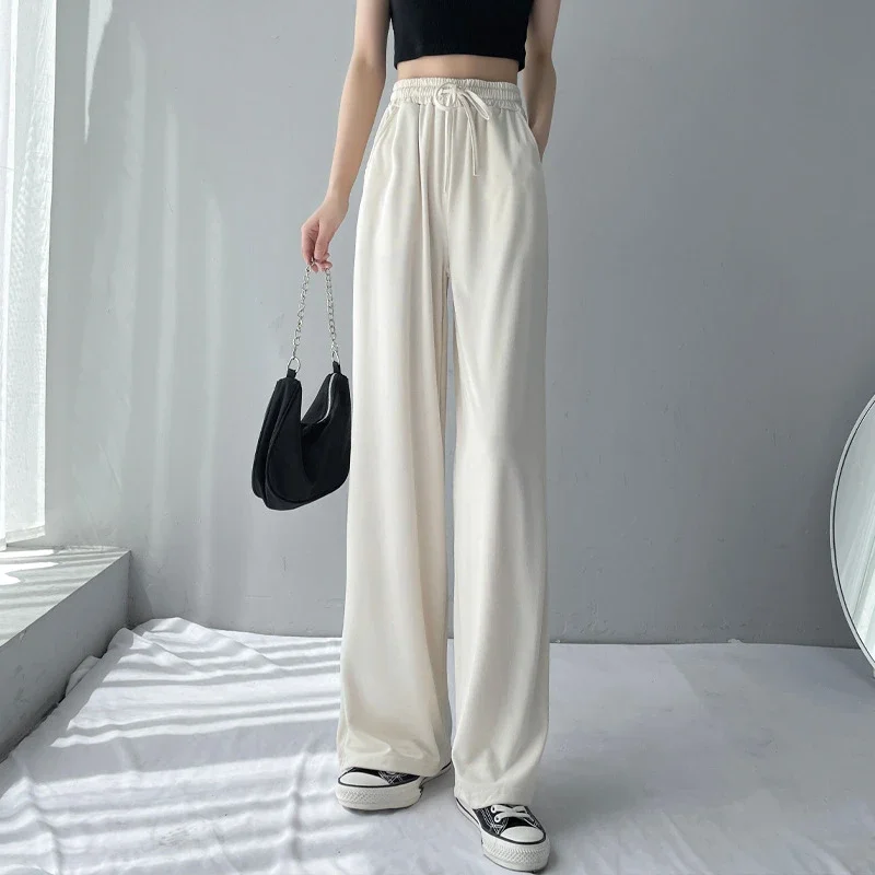 2025 Summer Cuam Silk Wide - Leg Pants