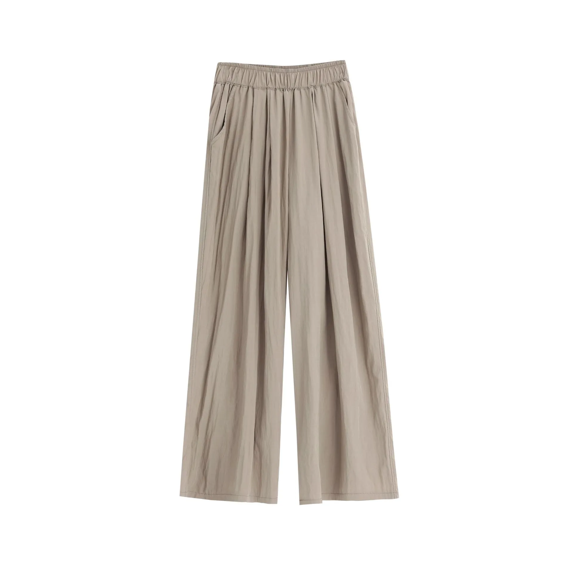 Ice Silk Wide-Leg Pants 2025