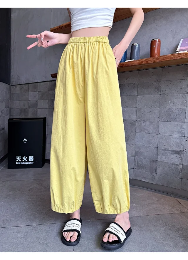 Korean Style Summer Balloon Pants for Women Detail