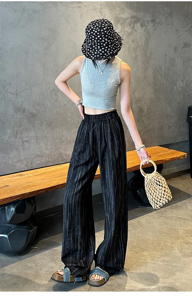 2025 Summer Tie - Dye Wide - Leg Pants Detail