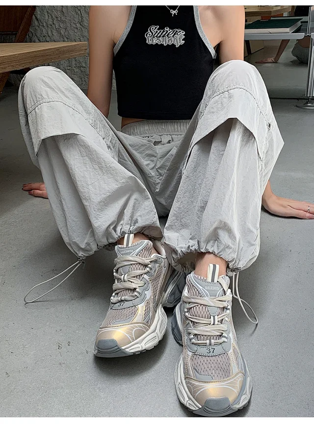 Women's Summer Loose Workwear Pants Detail