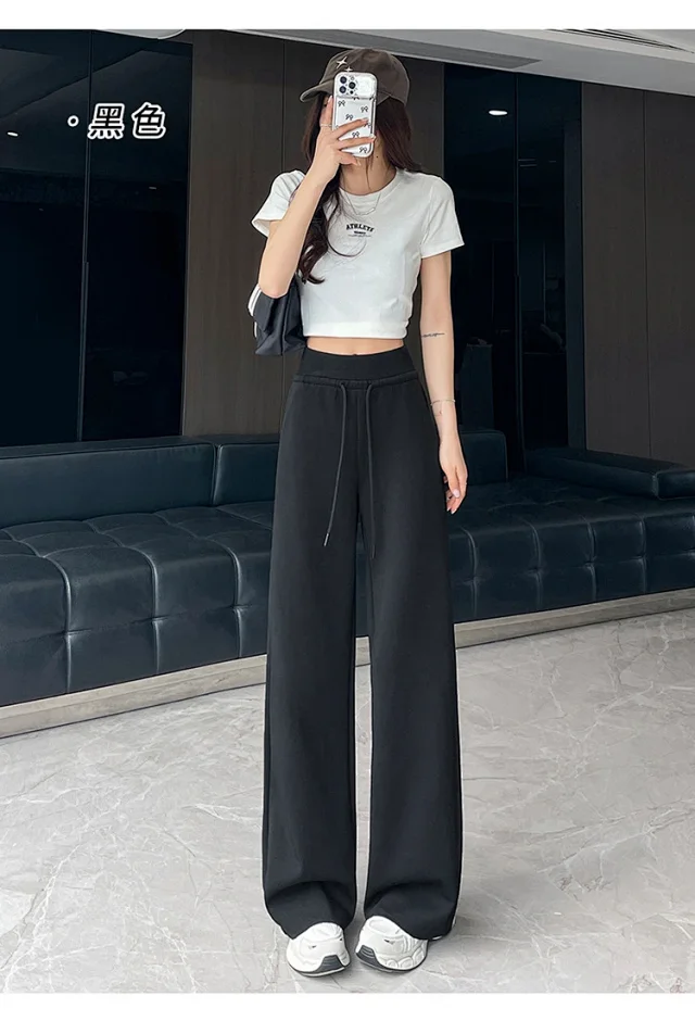 2025 Fall New Women's Straight - Leg Pants Detail