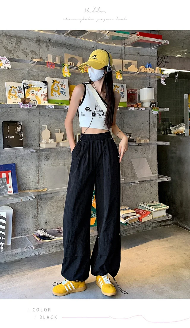 Women's Summer Loose Workwear Pants Detail