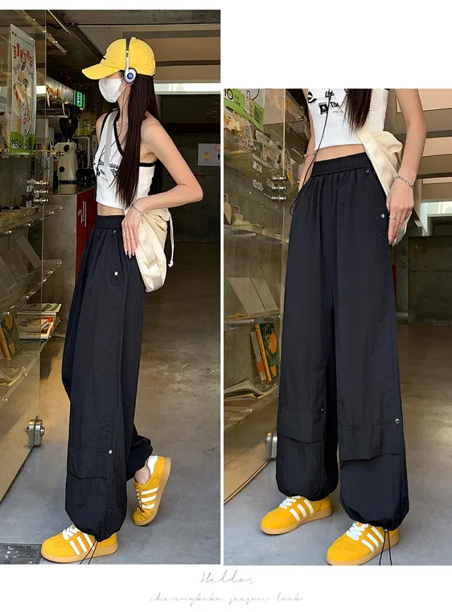 Women's Summer Loose Workwear Pants Detail