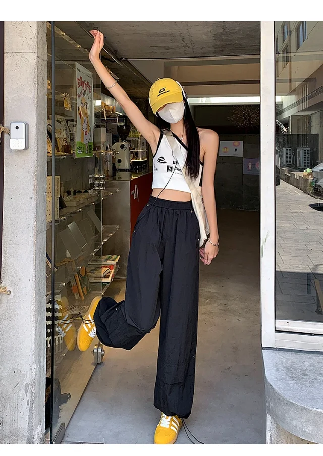 Women's Summer Loose Workwear Pants Detail