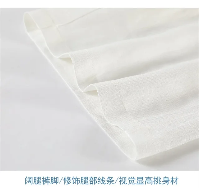 Linen Shorts for Women Detail