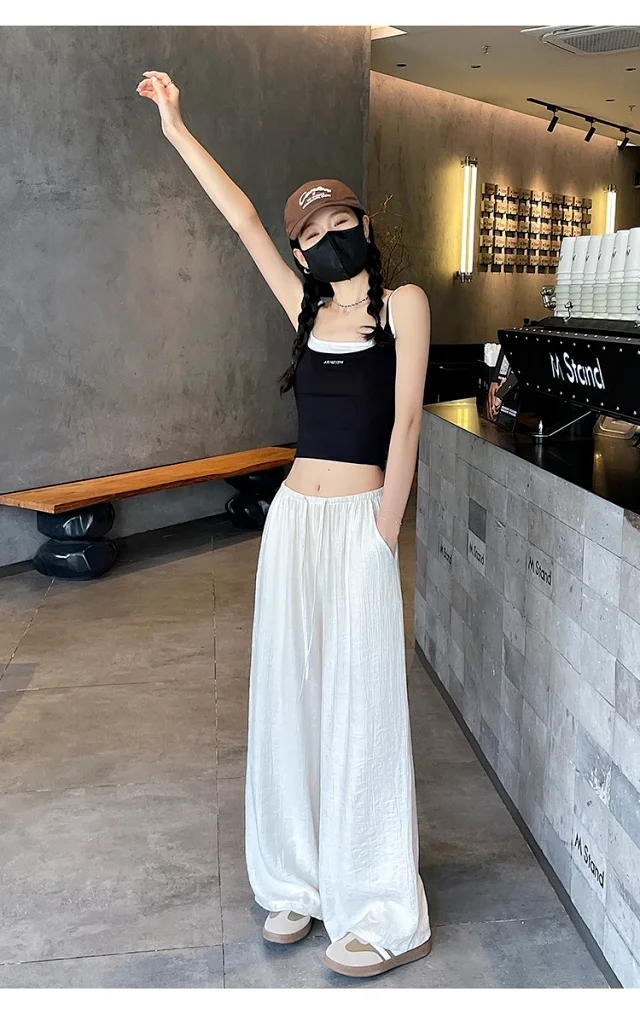 Linen Yamamoto Wide-leg Pants Detail