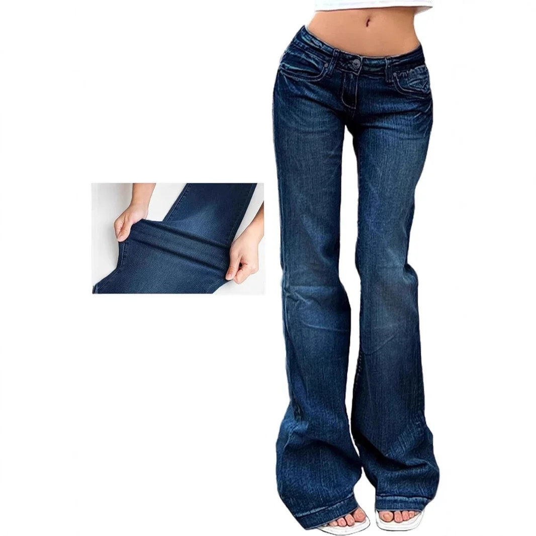 TEMU Vintage Bell - bottom Jeans for Women
