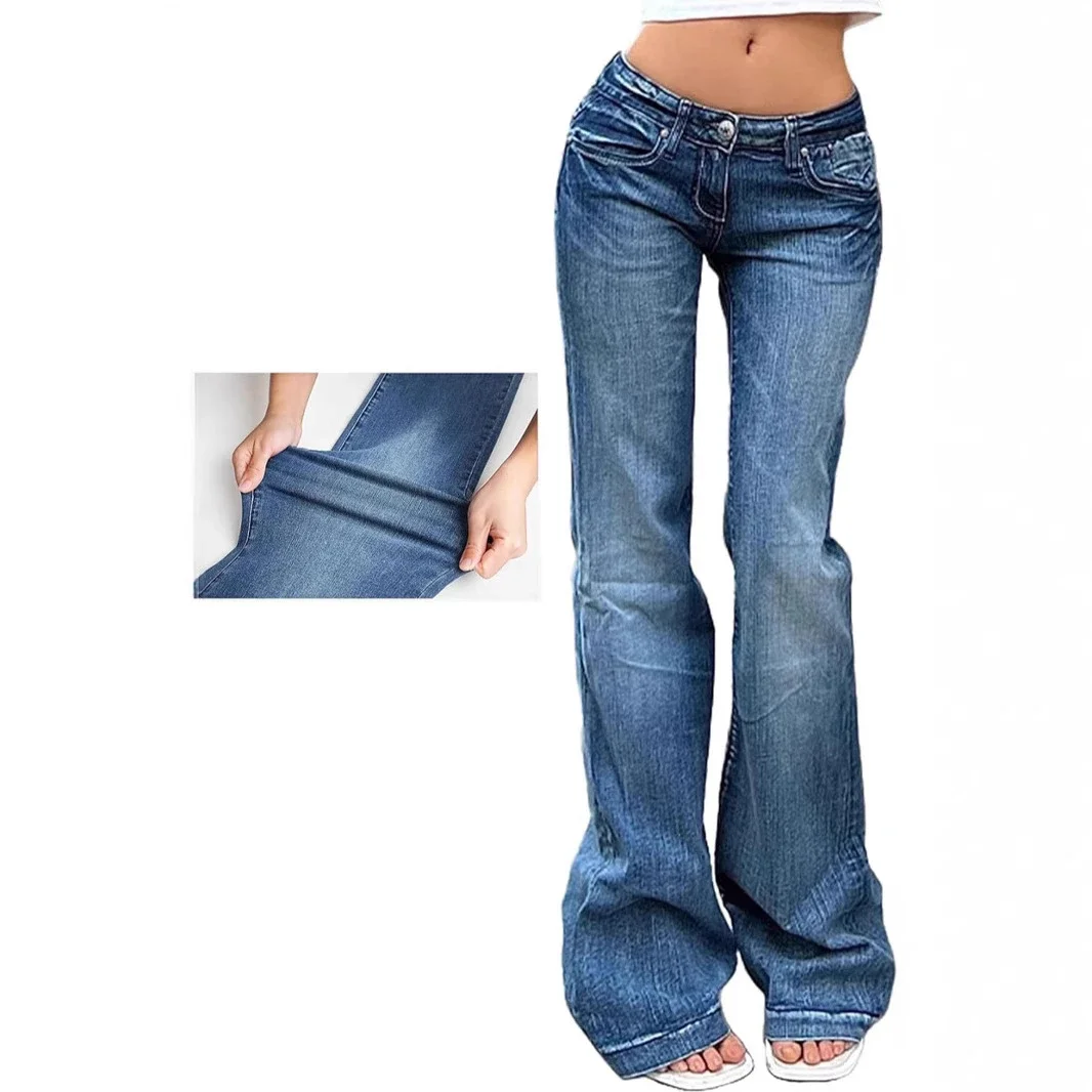 TEMU Vintage Bell - bottom Jeans for Women