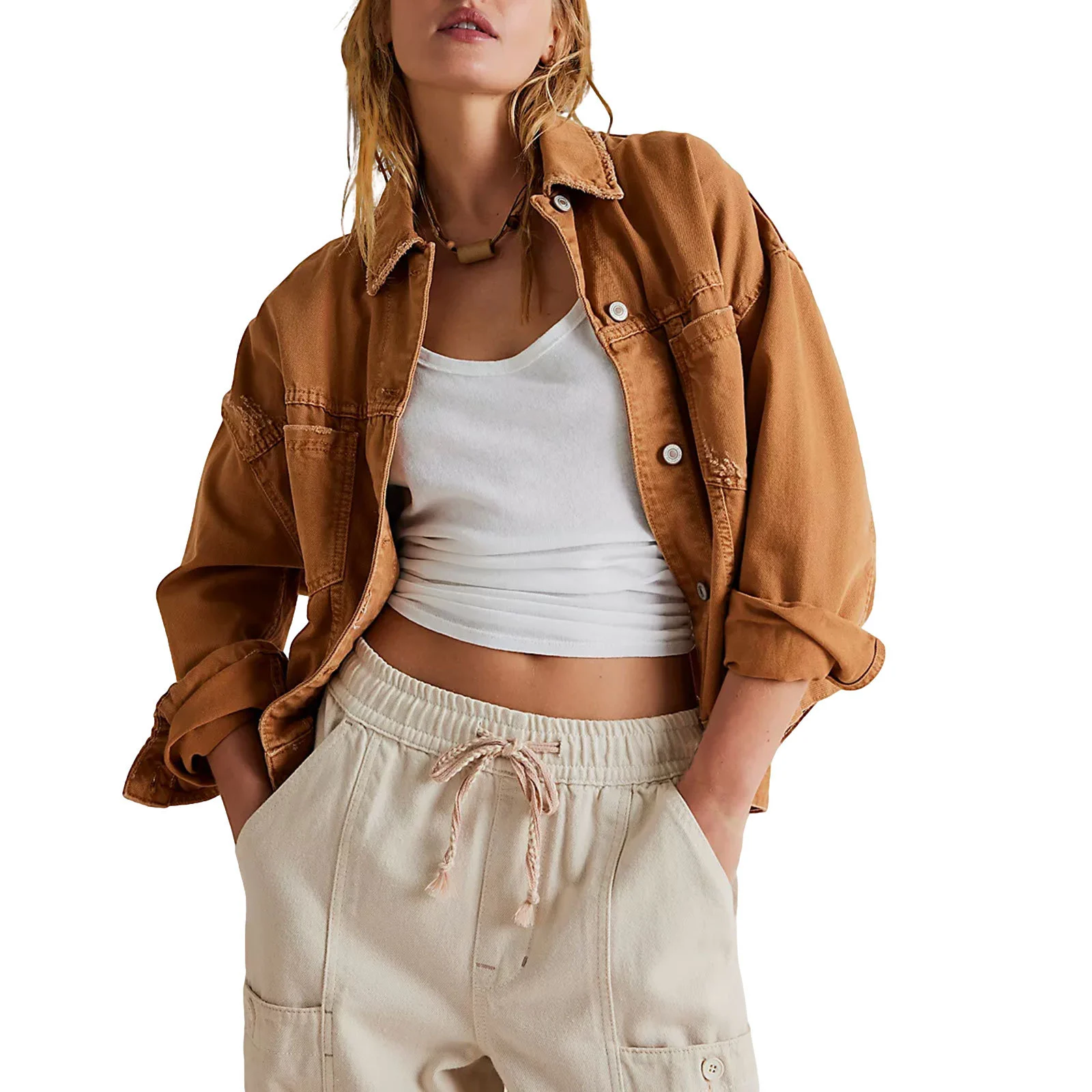 Loose Stylish Denim Jacket for Women (EU/US Style)