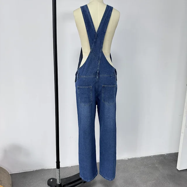 Casual Loose Denim Overalls for Women Detail
