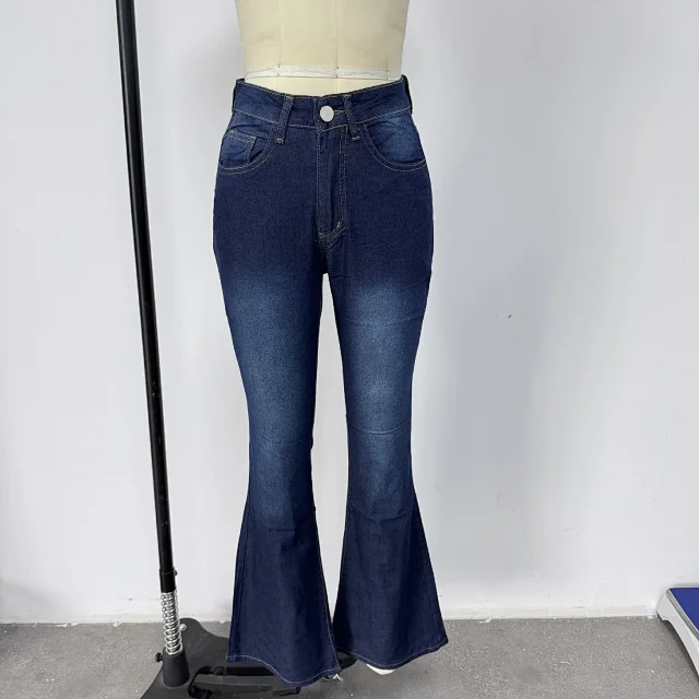 High-waisted Flared Jeans for Women Detail