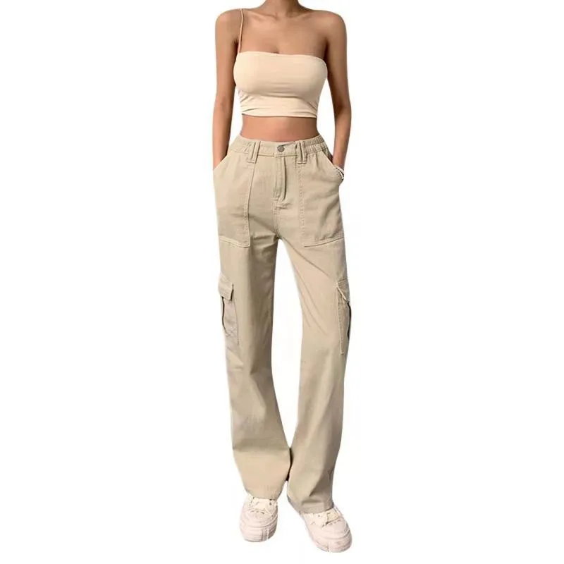 Factory - Direct High - Waist Slim Fit Cargo Pants for Women (US/EU)