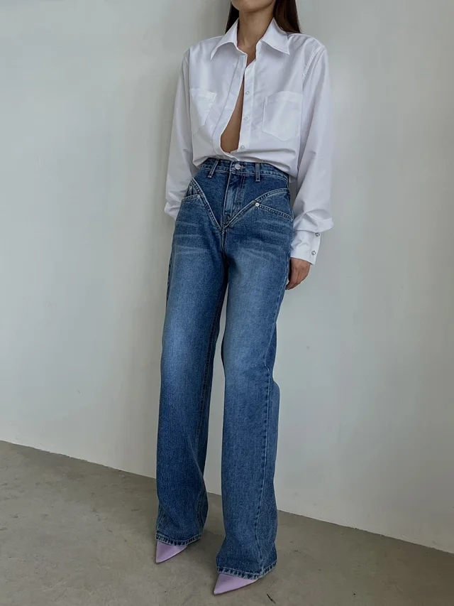 Aliexpress Loose Slim Denim Pants Detail