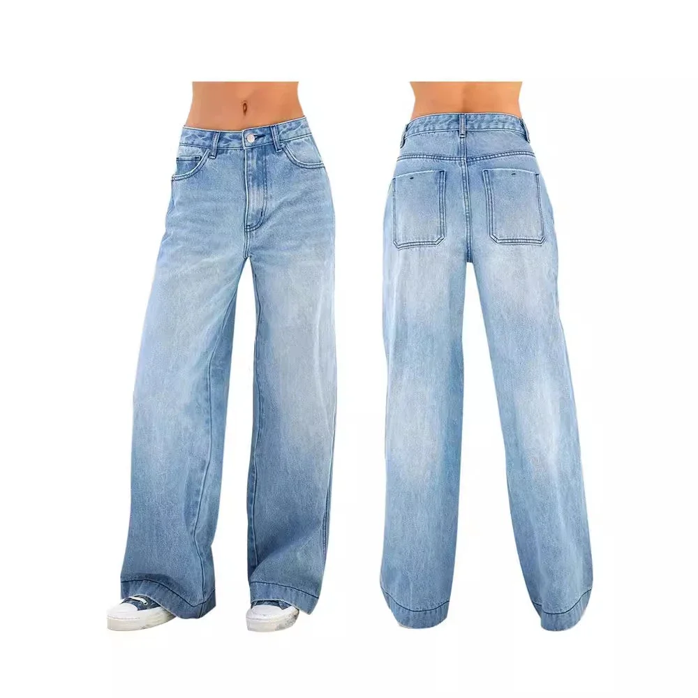 Women's Loose Wide-Leg Jeans (Factory Direct)