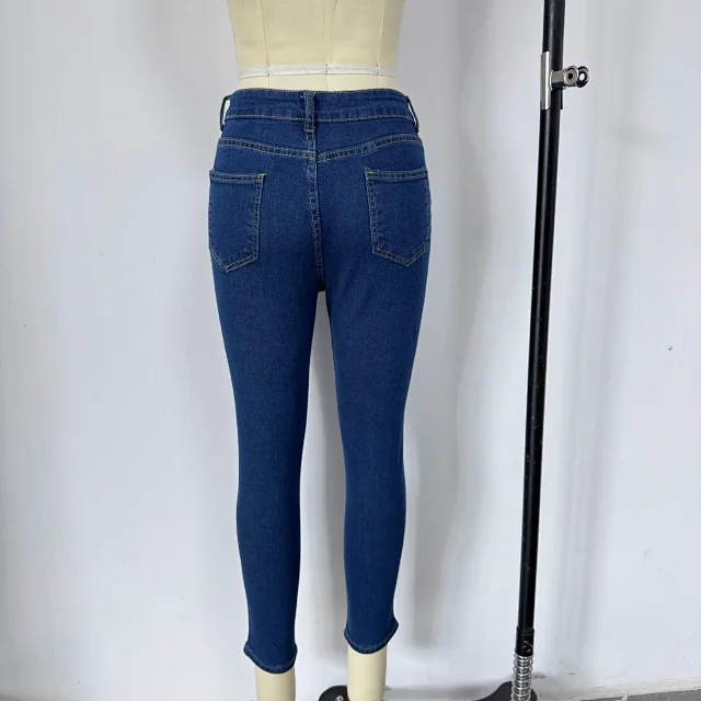 Women's Slim Denim Fashion Skinny Pants Detail