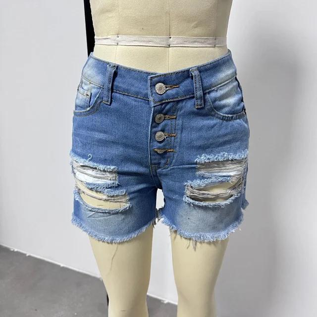 Amazon Hot Summer Denim Shorts for Women Detail