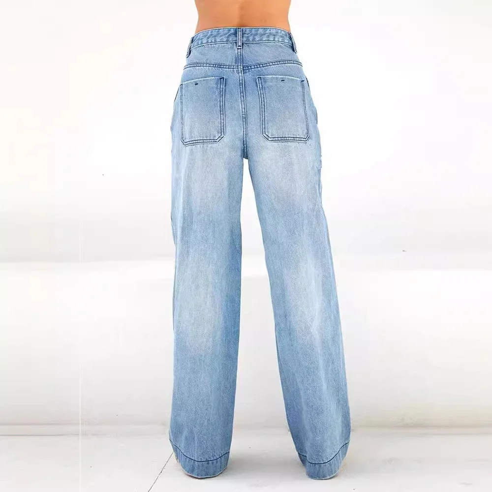 Women's Loose Wide-Leg Jeans (Factory Direct)