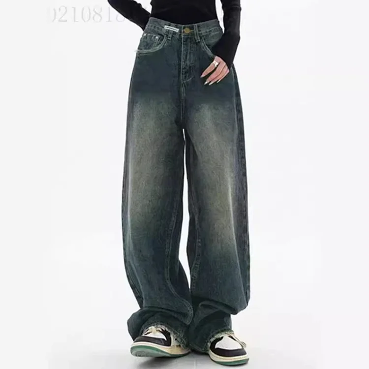 Vintage Design Wide-Leg Pants