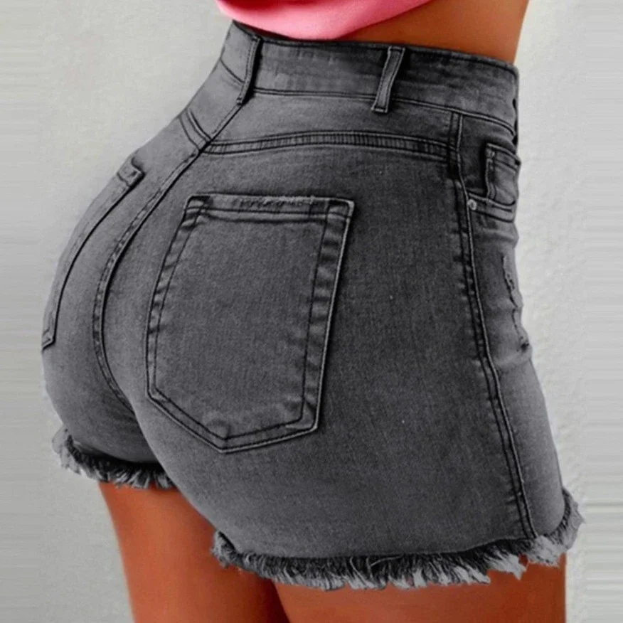 AliExpress Hot-selling Stretch Slim Thin Denim Shorts for Women