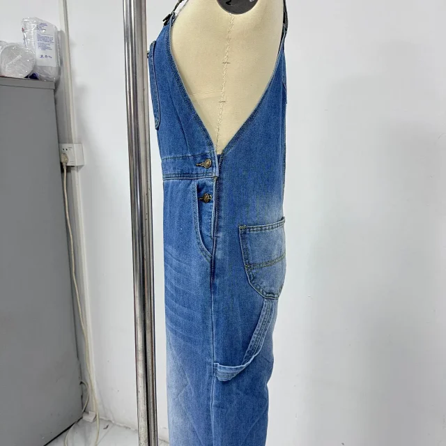 Stylish Loose Denim Overalls for Women Detail