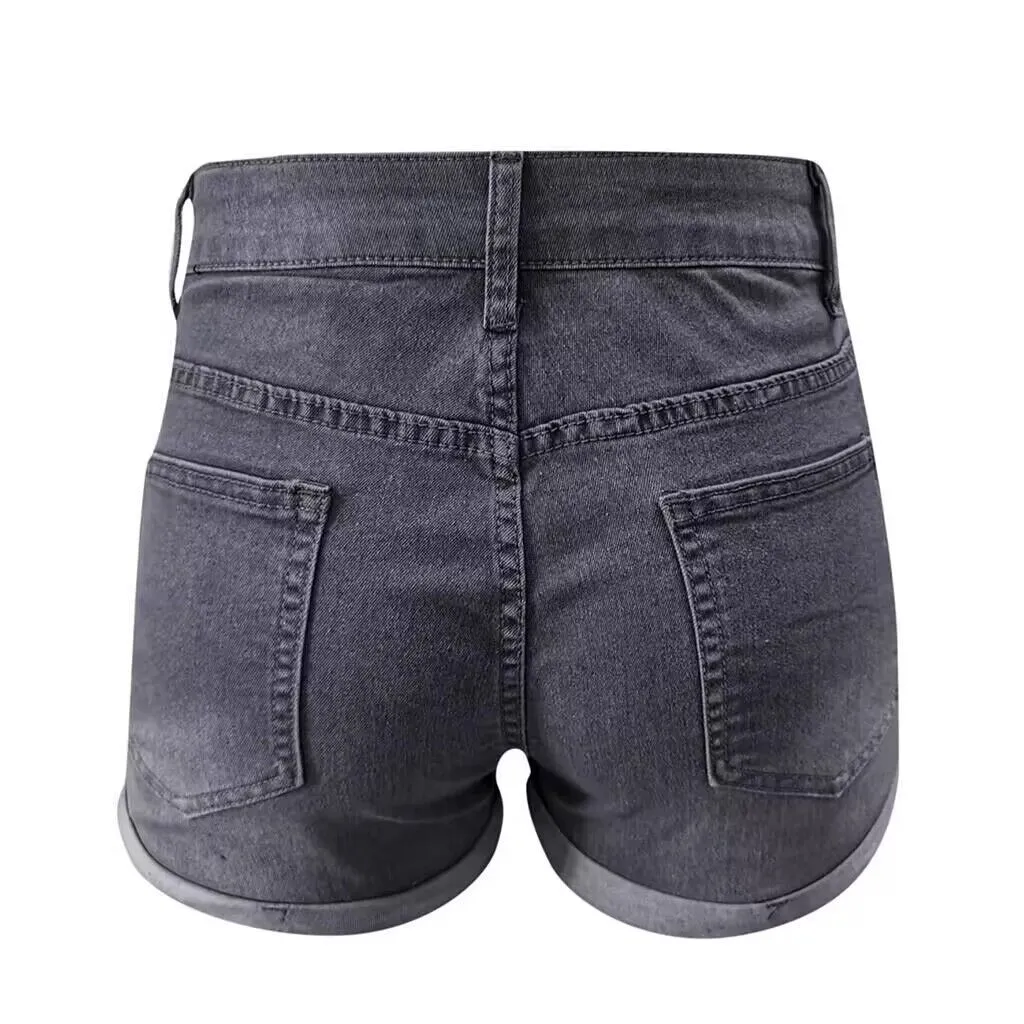 AliExpress Bestseller: Elastic Slim Fit Ripped Fringe Denim Shorts for Women