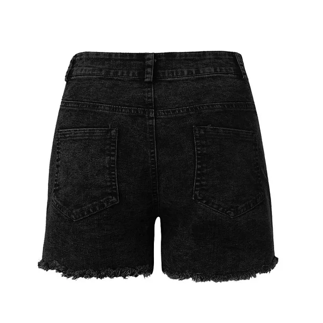AliExpress Hot-selling Stretch Slim Thin Denim Shorts for Women Detail