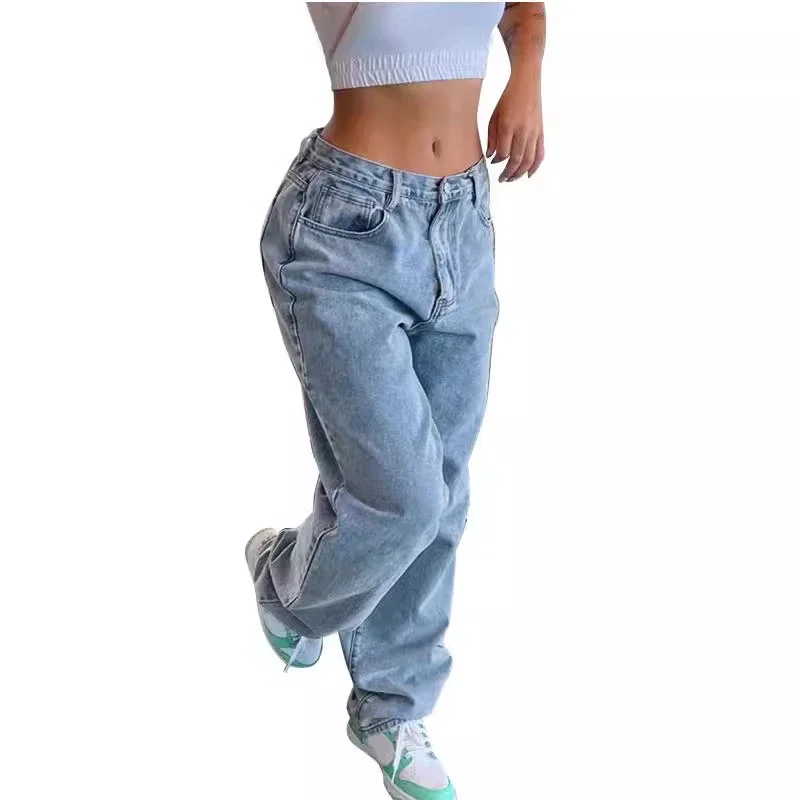Casual Retro Loose Denim Pants for Women
