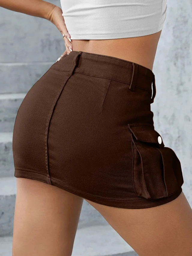 Autumn New Street Mini Skirt Detail