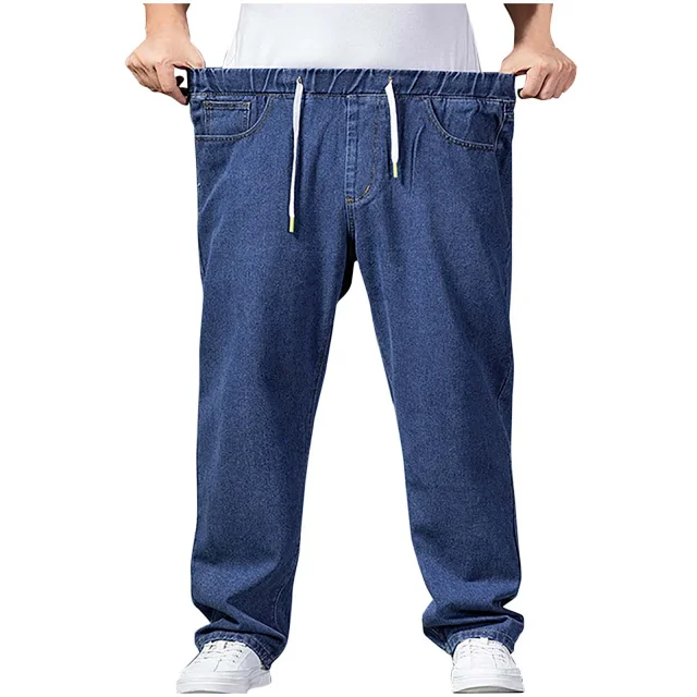 Autumn Men's Wide-Leg Jeans Detail
