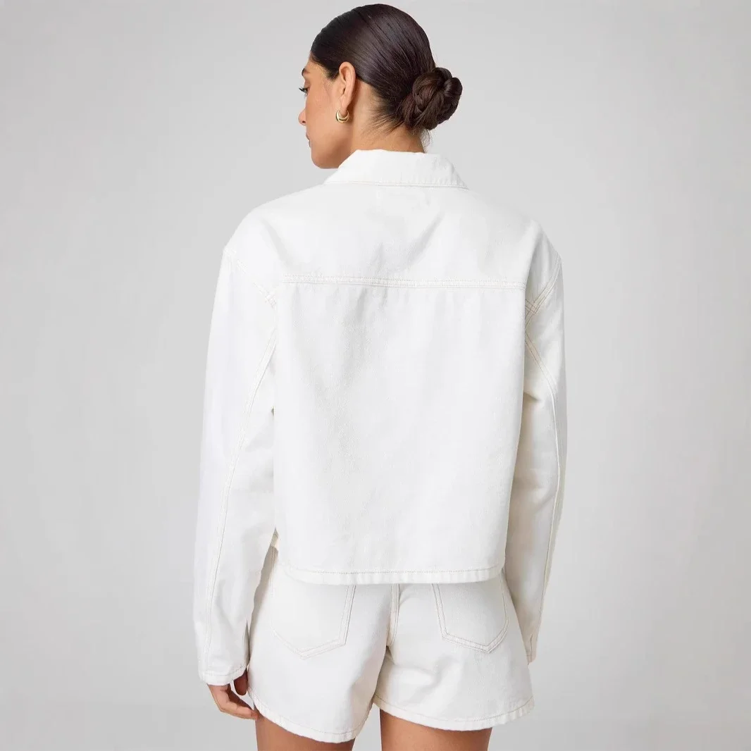 Factory Direct: Loose Casual Tie Denim Jacket (Women)