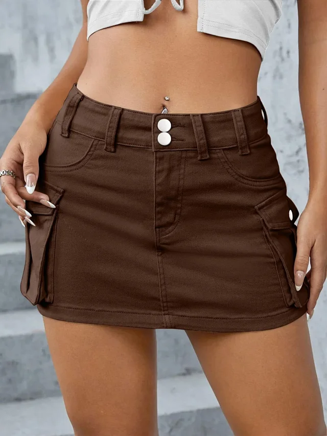 Autumn New Street Mini Skirt Detail
