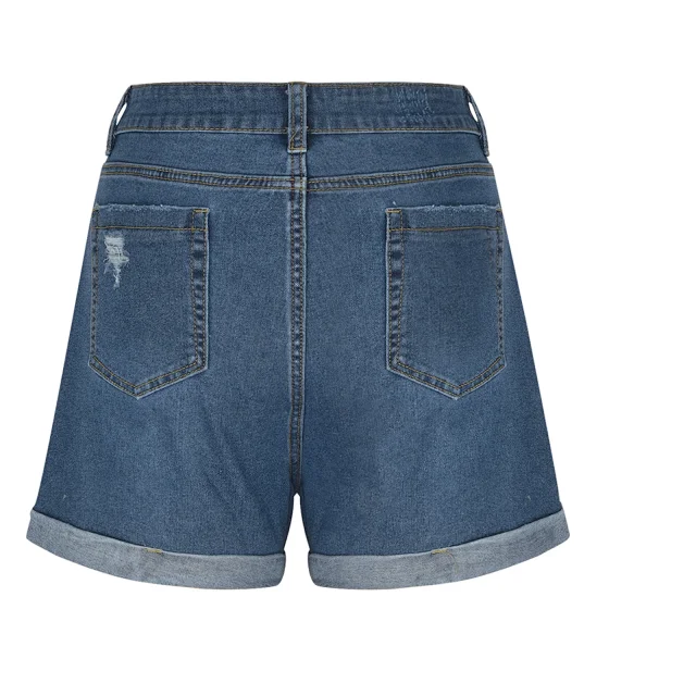 Women's Summer Denim Shorts Detail
