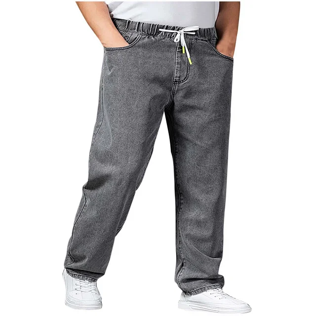 Autumn Men's Wide-Leg Jeans Detail