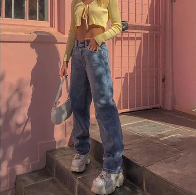 Vintage Wide-Leg Jeans for Women
