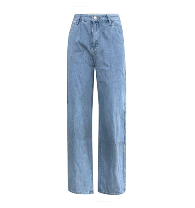 Casual Retro Loose Denim Pants for Women Detail