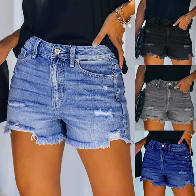 Amazon Euro - American Women's Denim Shorts Detail