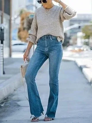 Vintage Stretch Jeans for Women Detail