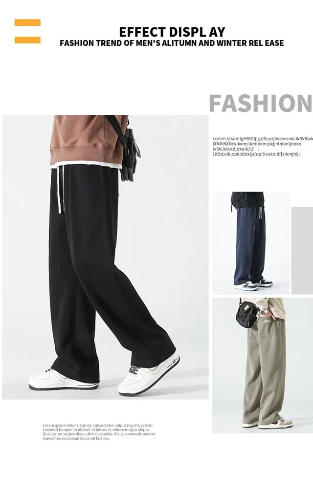 American Straight Casual Pants Detail